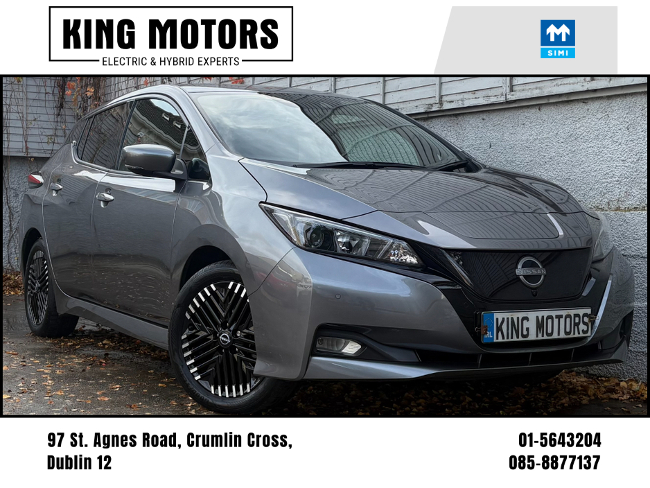 2024 Nissan Leaf TEKNA TOP SPEC / APPLE & ANDROID AUTO / BALANCE OF NISSAN WARRANTY / NAV / CRUISE / HALF LEATHER / * LOW RATE FINANCE AVAILABLE* €18,949