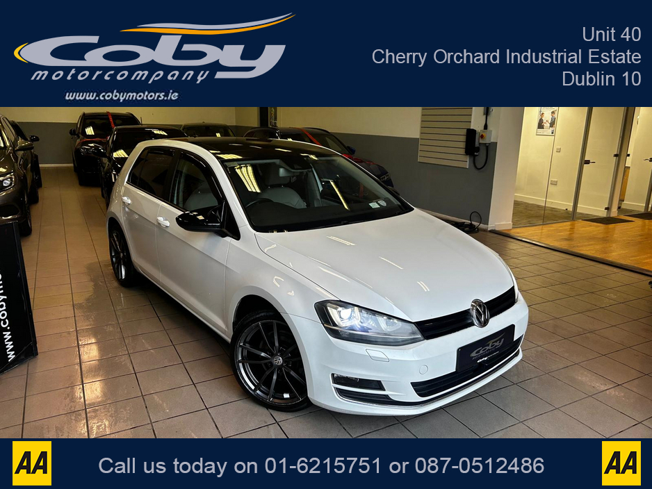 2013 Volkswagen Golf 1.4 5DR AUTO. NCT & Tax, Full Leather, Pan Roof, Cruise Control, Android Auto, MFSW, Reverse Cam, Alloy Wheels, Full Electrics, Parking Sensors, Paddle Shift, Dual Climate Control, Folding seats &more €11,950