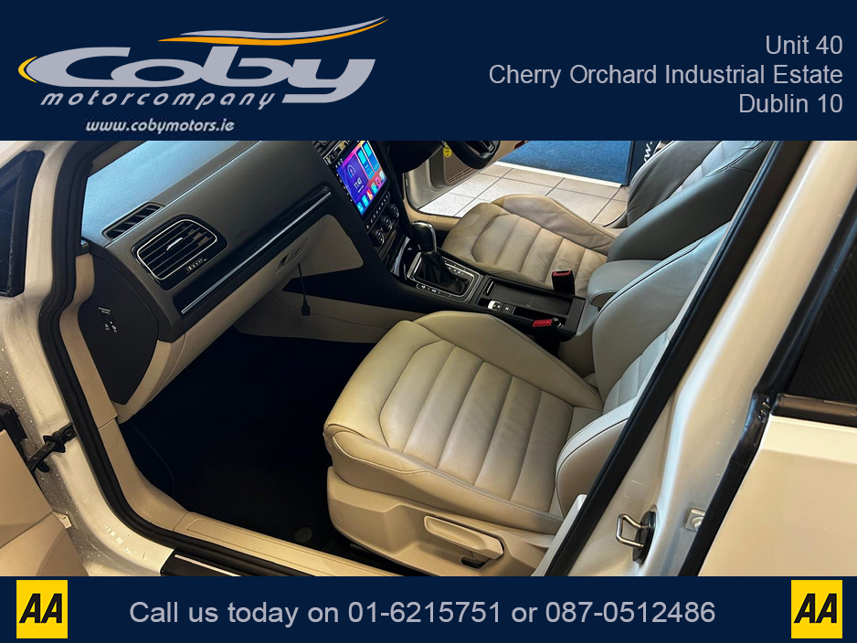 2013 Volkswagen Golf 1.4 5DR AUTO. NCT & Tax, Full Leather, Pan Roof, Cruise Control, Android Auto, MFSW, Reverse Cam, Alloy Wheels, Full Electrics, Parking Sensors, Paddle Shift, Dual Climate Control, Folding seats &more €11,950