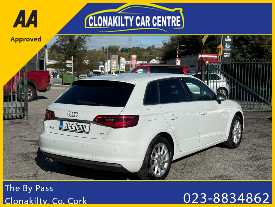 2014 Audi A3 Sportback One Owner Audi A3 Sportback 1.4Petrol Tfsi Automa €12,950