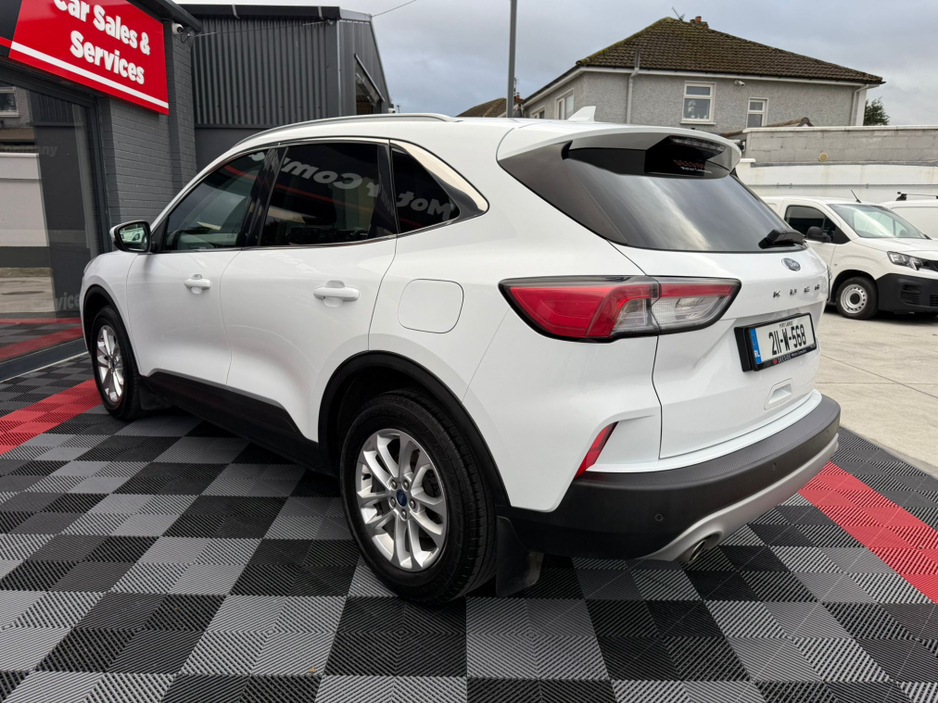 2021 Ford Kuga TITANIUM 5DR 1.5 TD 120 S6.2 M6 F, €85 p/w & €6,950 Trade in / Deposit , Titanium Spec , Front & Rear Sensors , Privacy Glass , Sat - Nav  , Apple Car Play & Android Auto , NCT , Warranty , Service €23,950