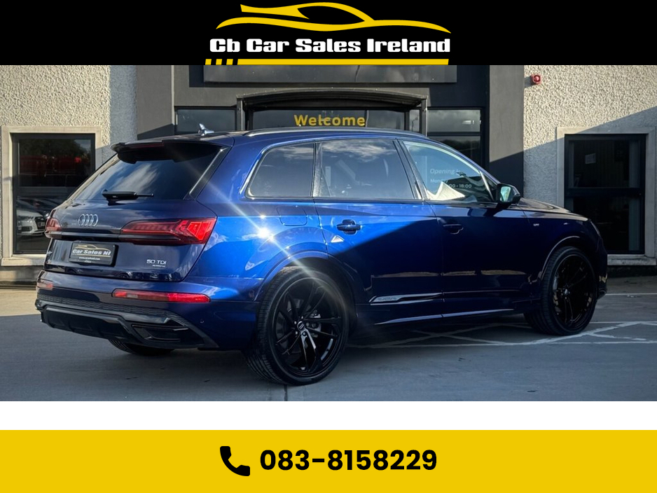 2023 Audi Q7 3.0 TDI V6 50 S line SUV 5dr Diesel Tiptronic quattro 1 OWNER, NAVARRA BLUE, VIRTUAL COCKPIT, REVERSE CAMERA €87,900