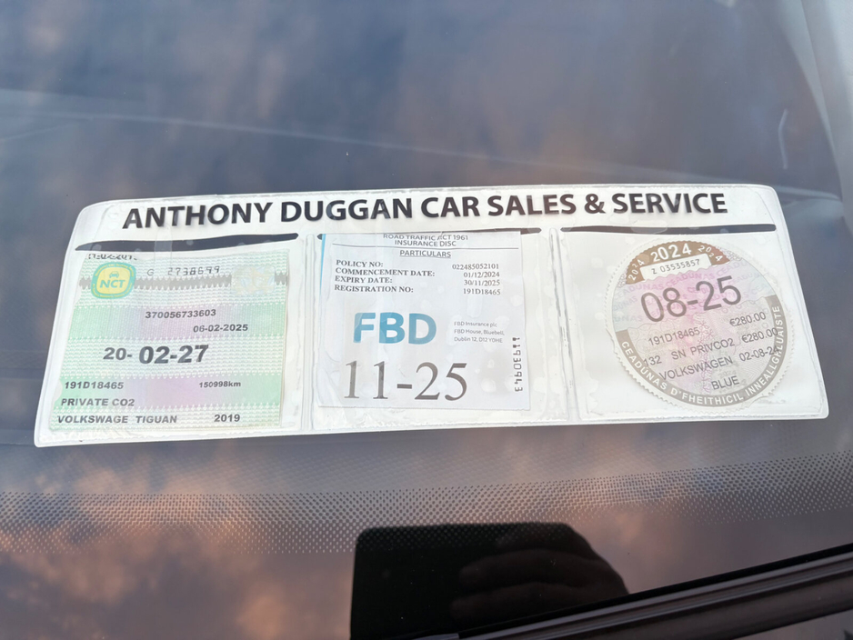 2019 Volkswagen Tiguan 2.0 TDI 150HP Comfortline DSG €26,950