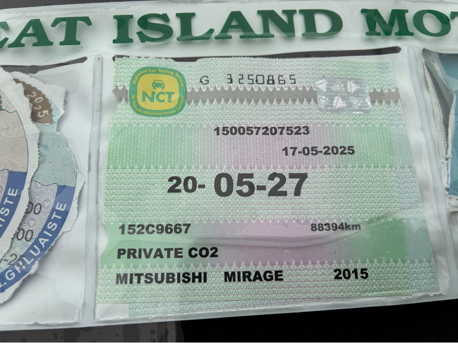 2015 Mitsubishi Mirage 1.0 DBA-A05A CVT 5DR AU AUTO €8,950