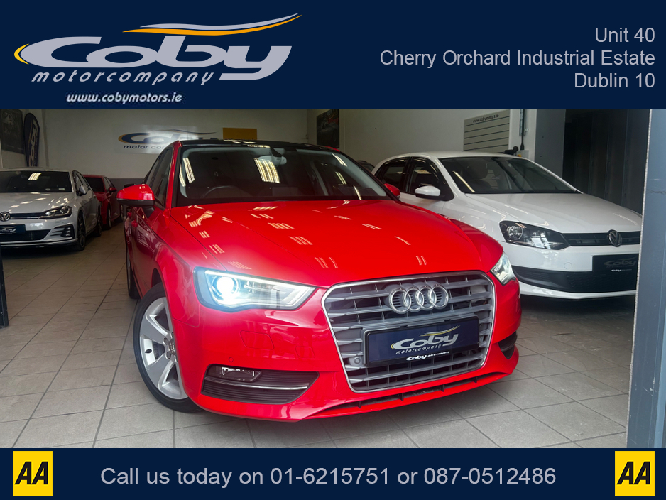 2013 Audi A3 1.4 SPORT AUTO 5dr. NEW MODEL Stunning Car with Panoramic Sunroof, New NCT done before collection, Alloy Wheels, Dual Climate Control, Reverse Camera, Sat Nav, Bluetooth, MFSW, Full Electrics. €10,950