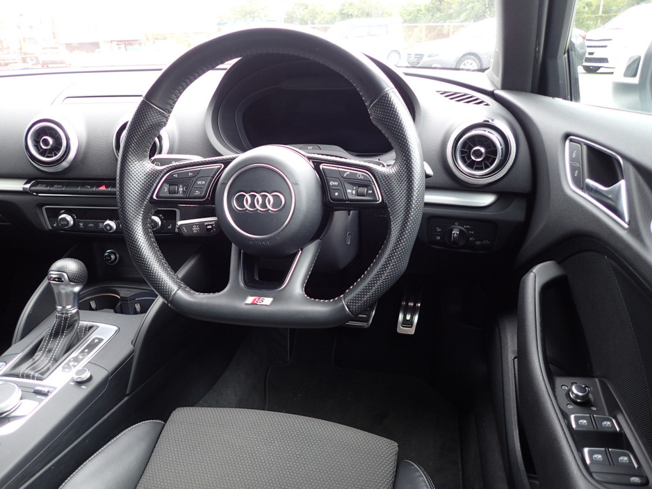 2018 Audi A3 1.4 TFSI S LINE BLACK EDITION PETROL AUTOMATIC // VIRTUAL DASH // HALF LEATHER // PARK ASSIST W/ REVERSING CAMERA // FACTORY BLACK EDITION // FLAT BOTTOM STEERING WHEEL // UPGRADED AUDI SPORT ALLOYS €20,950