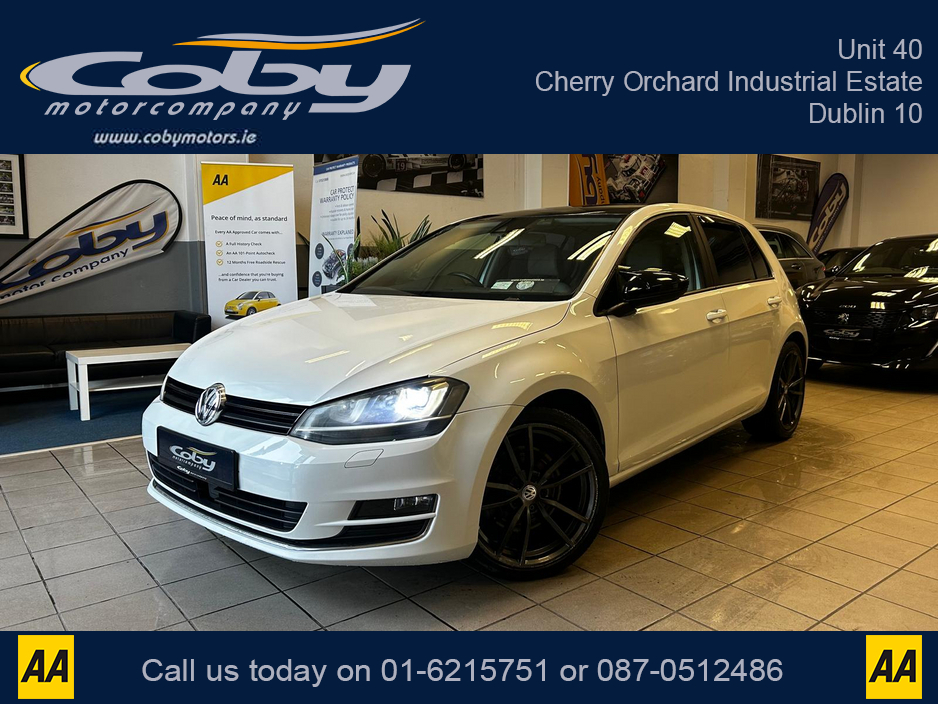 2013 Volkswagen Golf 1.4 5DR AUTO. NCT & Tax, Full Leather, Pan Roof, Cruise Control, Android Auto, MFSW, Reverse Cam, Alloy Wheels, Full Electrics, Parking Sensors, Paddle Shift, Dual Climate Control, Folding seats &more €11,950