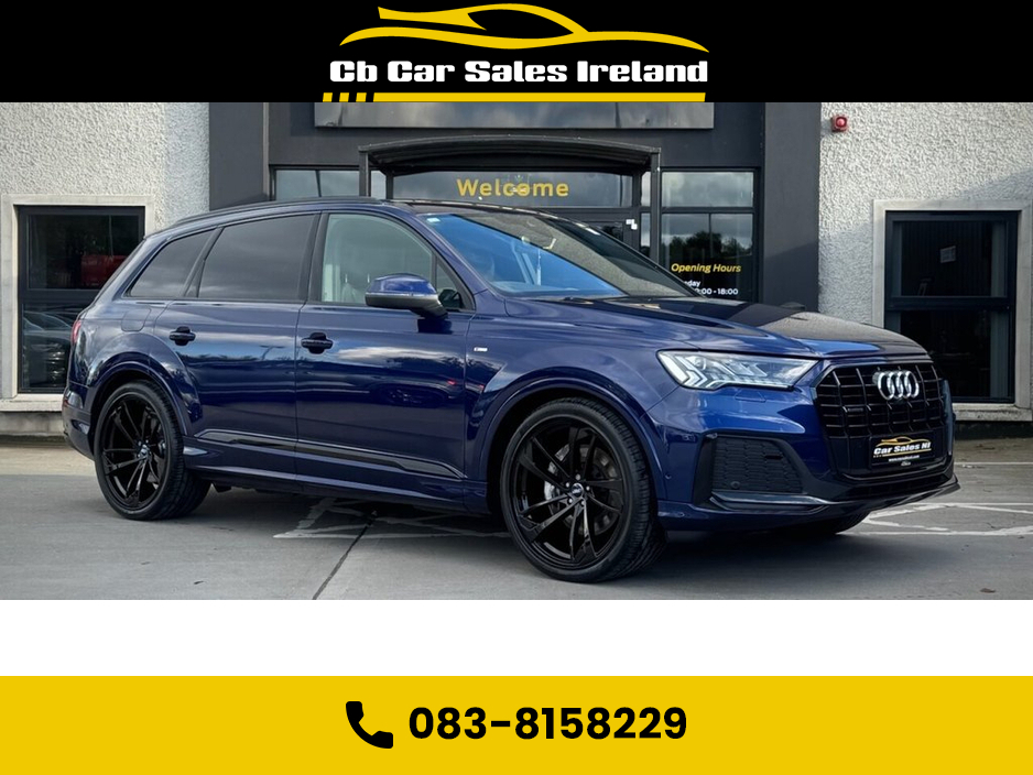 2023 Audi Q7 3.0 TDI V6 50 S line SUV 5dr Diesel Tiptronic quattro 1 OWNER, NAVARRA BLUE, VIRTUAL COCKPIT, REVERSE CAMERA €87,900