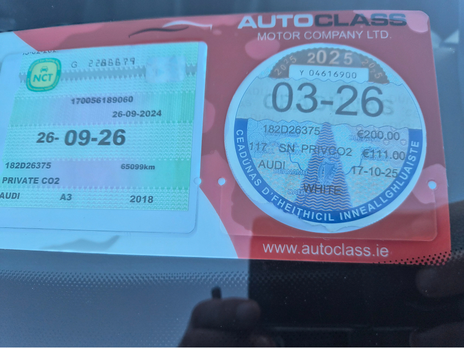 2018 Audi A3 1.5 S LINE BLACK EDITION TFS TFSI 4DR €21,995