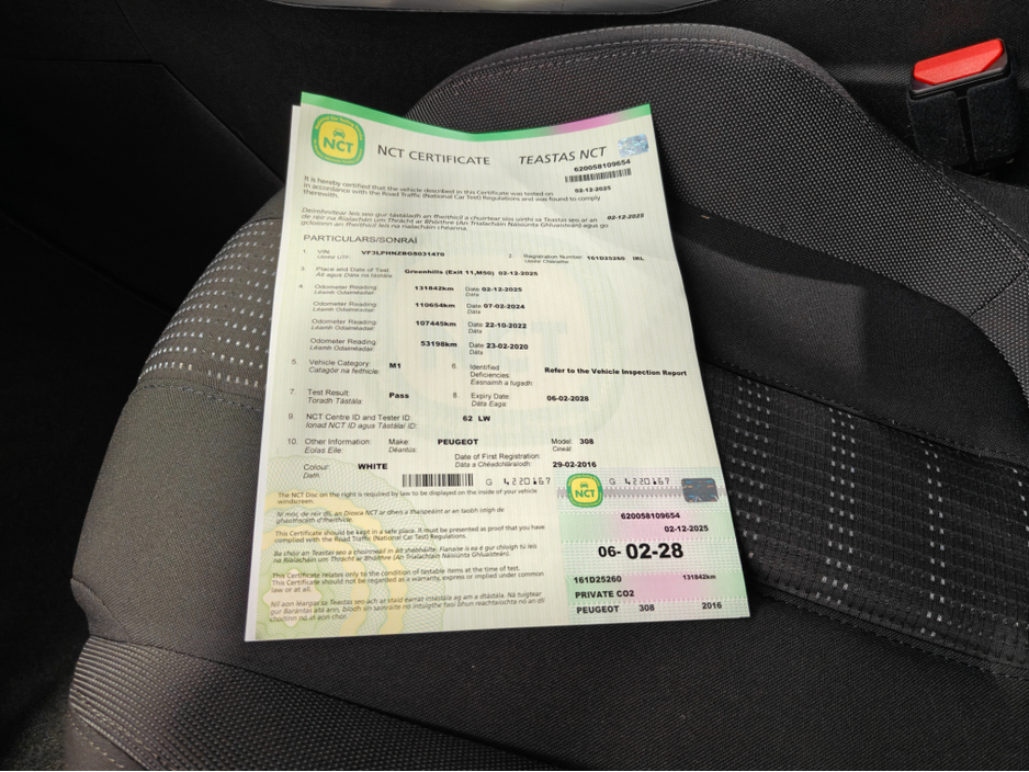 2016 Peugeot 308 ALLURE 1.2 110 4DR €8,750