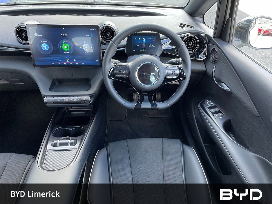 2026 BYD Dolphin "261 Delivery" BYD Dolphin, Comfort (60kWh, 204PS) Adaptive & Intelligent Cruise Control 12.8 Electric Rotary Touchscreen - Bluetooth & USB Heated Front Seats 17 Bi-Colour Alloy Wheels €33,460