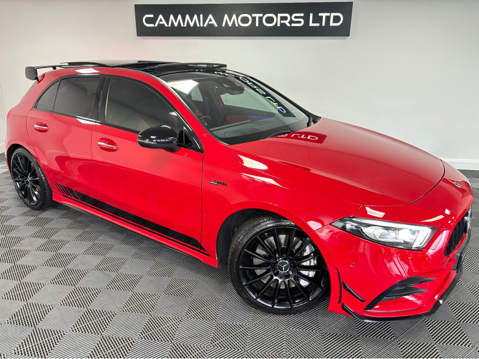 2019 Mercedes-Benz AMG MERCEDES BENZ  A35 4MATIC PREMIUM PLUS AUTO*EVERY OPTIONAL EXTRA*PANORAMIC TILT AND SLIDE SUNROOF*HEATED SEATS, MASSAGE SEATS, ELECTRIC MEMORY ADJUSTABLE DRIVER & PASSENGER CHAIR*PARK ASSIST 360 CAM* €39,950