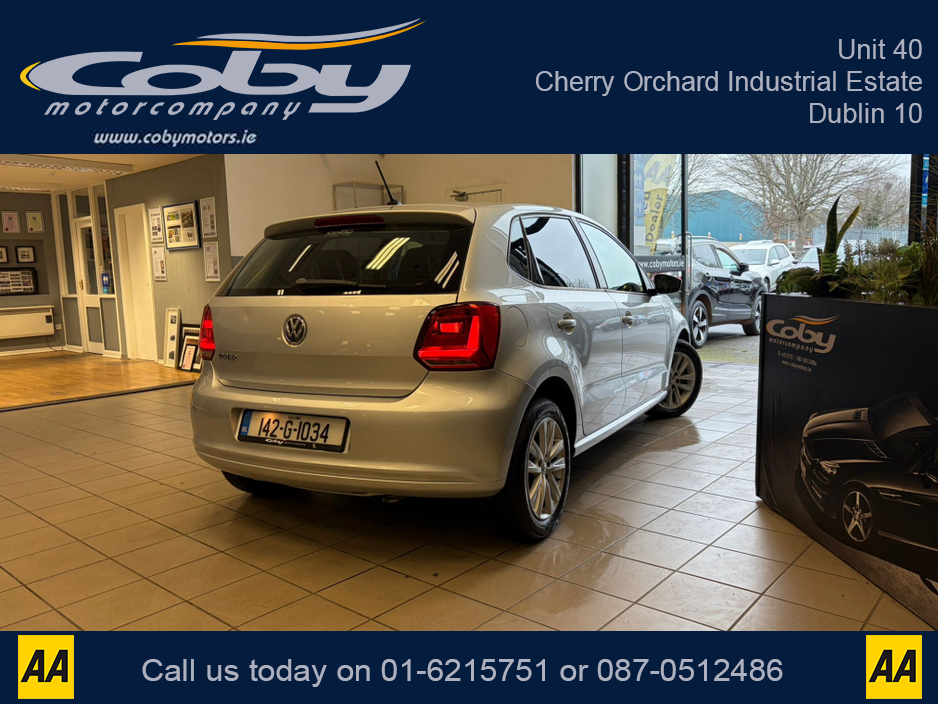2014 Volkswagen Polo 1.0 75HP MANUAL 5SPEED 5DR. NCT & TAX, Sat Nav, Alloy Wheels, Car Play, Touch Screen, MFSW, Air Con, AUTO Wipers, Full Electrics, 2 Keys, Folding Rear Seats, Luggage Cover and more. €9,950