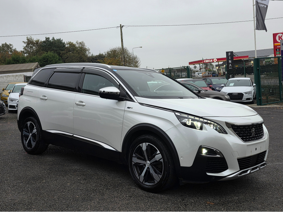 2018 Peugeot 5008 ( 182 REG ) GT LINE 7 SEATER  - DIGITAL DASH - CAMERA - ALLOYS -   CARPLAY ANDROID AUTO EU RADIO  PEARL WHITE €26,500