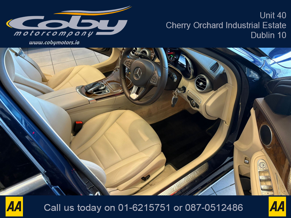 2015 Mercedes-Benz C Class 180 BLUETEC EXCLUSIVE AUTO 4DR. New NCT before collection, Tax, Full Leather, Reverse Camera, Dual Climate Control, MFSW, 2 Keys, Cruise Control, Full Electrics, BT, CD Player, Hands Free, and more. €15,950