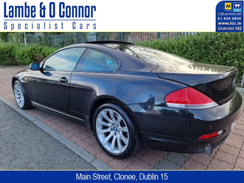 2007 BMW 6 Series 630I SPORT COUPE **** PAN ROOF **** SPORTS HEATED SEATS  **** BEST AVAILABLE ***** €7,950