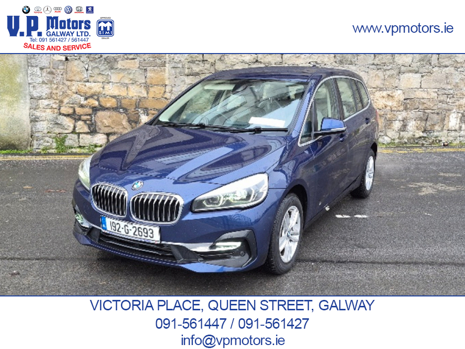 2019 BMW 2 Series Gran Tourer LUXURY EDITION, HUGH SPEC, AUTO, 1 OWNER. €22,850