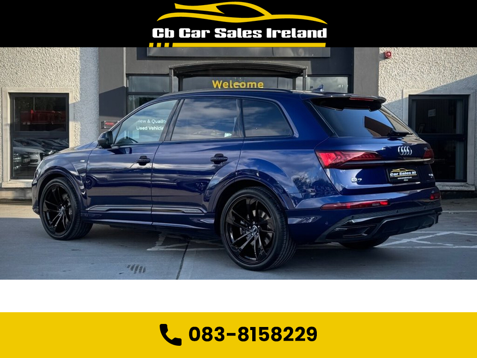 2023 Audi Q7 3.0 TDI V6 50 S line SUV 5dr Diesel Tiptronic quattro 1 OWNER, NAVARRA BLUE, VIRTUAL COCKPIT, REVERSE CAMERA €87,900