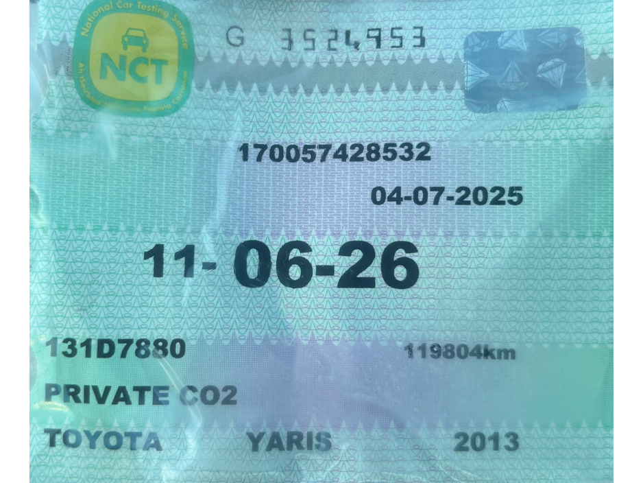 2013 Toyota Yaris 1.0 TERRA 5DR €6,950