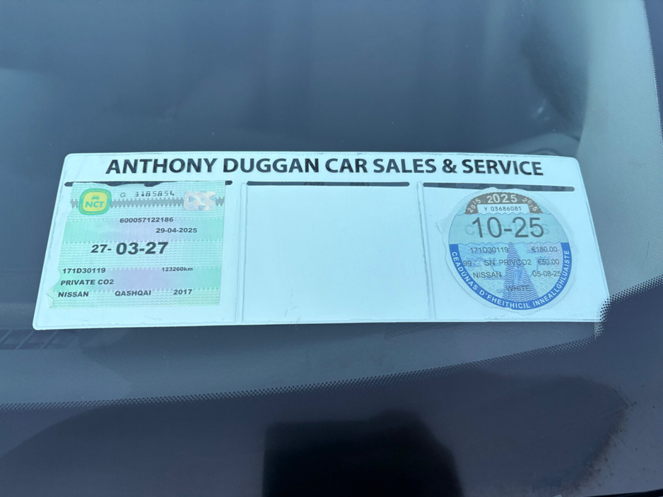 2017 Nissan Qashqai 1.5 DSL SV €13,950