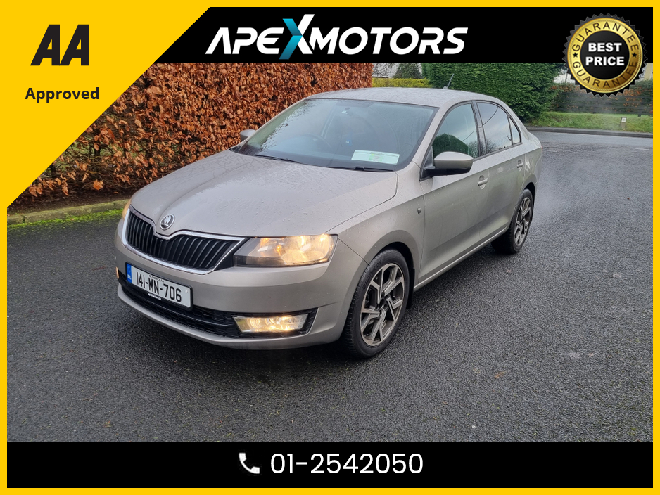 2014 Skoda Octavia FINANCE ARRANGED * SKODA RAPID ( SMALLER THAN OCTAVIA) * AMBITION 1.6 TDI 90HP 4DR SALOON * LOW LOW KMs * NCT AUG-26 * LOW TAX * RELIABLE ( SAME AS V.W GOLF) * IMMACULATE *  01-2542050 €7,949