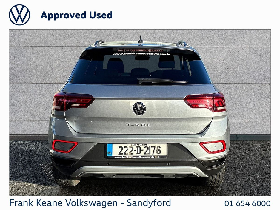 2022 Volkswagen T-Roc *Life* 1.0 TSI 110HP Manual @Frank Keane Volkswagen South Dublin €25,495
