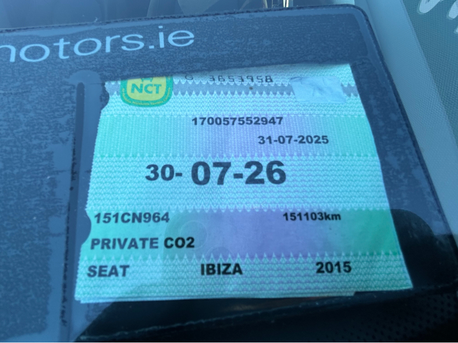 2015 SEAT Ibiza 5DR 1.2 70HP SPORT 4DR €8,500