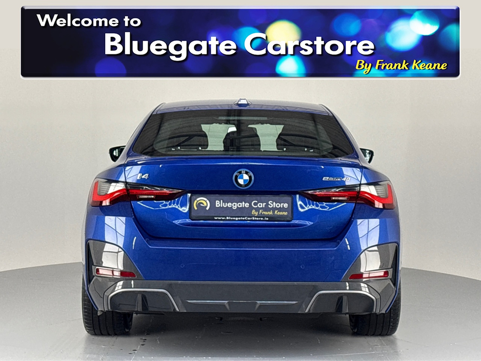 2022 BMW i4 EDRIVE40 M SPORT **LEATHER HEATED SEATS**MULTIFUNCTIONAL STEERING WHEEL**FULL DIGITAL DASH**CRUISE CONTROL**APPLE CAR PLAY**DRIVE MODES**AUTO LIGHTS**AUTO HOLD**ELECTRIC TAILGATE**ISOFIX** €35,795