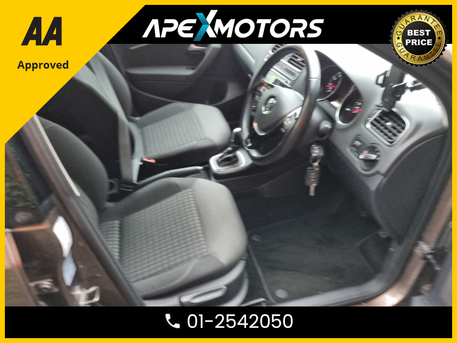2015 Volkswagen Polo FINANCE ARRANGED * TOP-SPEC  * HIGHLINE * AUTOMATIC * NCT AUG-26 * LOW TAX * STAMPED SERVICE HISTORY * AA APPROVED * 101 SAFETY CHECKLIST * IMMACULATE ( AS NEW ) * COLOUR REVERSE CAMERA €9,949