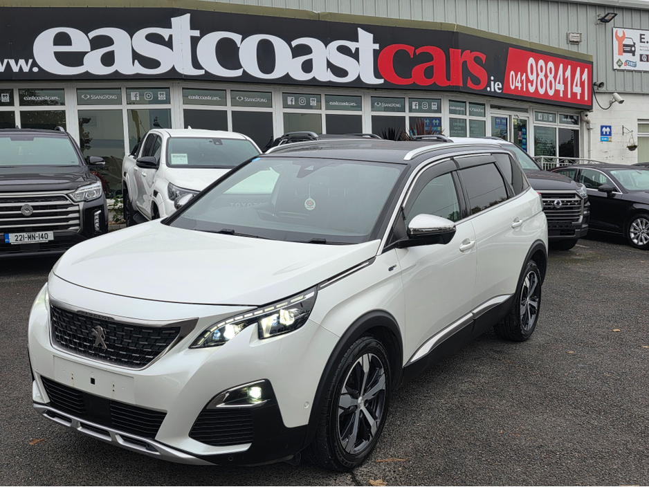 2018 Peugeot 5008 ( 182 REG ) GT LINE 7 SEATER  - DIGITAL DASH - CAMERA - ALLOYS -   CARPLAY ANDROID AUTO EU RADIO  PEARL WHITE €26,500