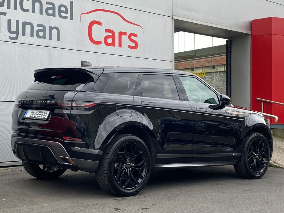 2021 Land Rover Range Rover Evoque S P300e, 20” Alloys, Privacy Glass, Navy Leather, Heated & Cooling Seats, Reverse Camera, Parking Sensors, CarPlay/Android Auto €35,999