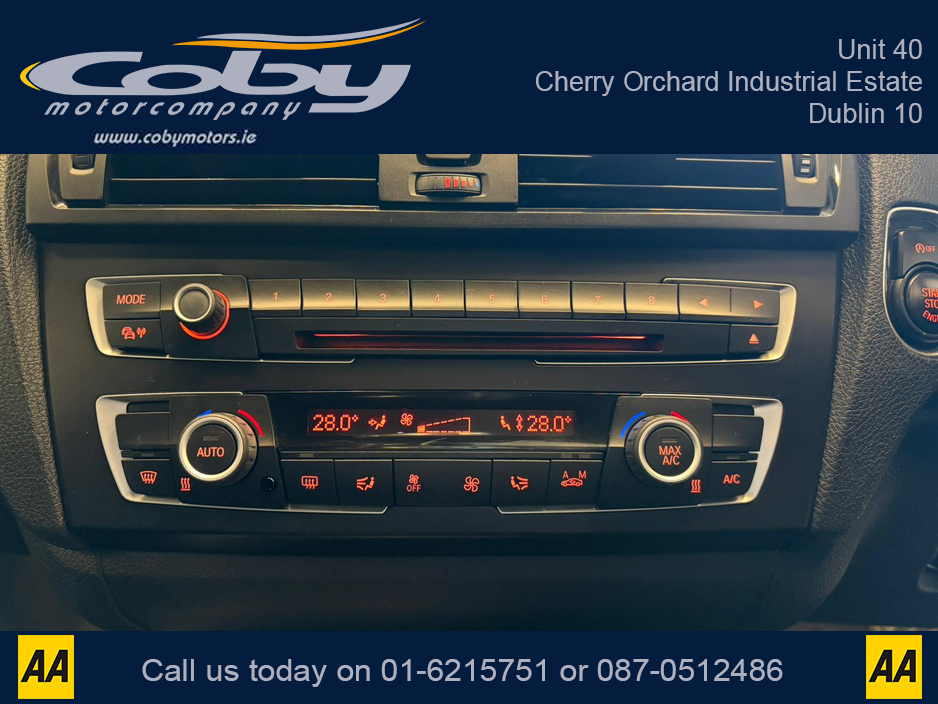 2012 BMW 1 Series 1.6 5DR AUTO M-Sport . NCT Cruise Control, Dual Climate Control, Alloy Wheels, Revers Camera, Bluetooth, Folding Rear Seats, CD Player & more. €9,950