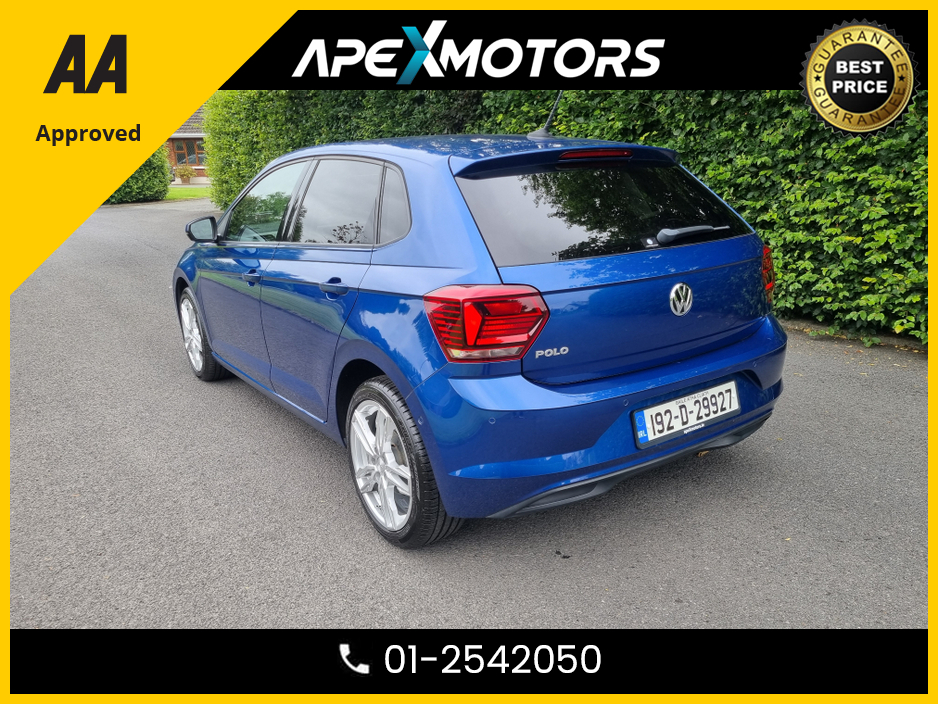2019 Volkswagen Polo FINANCE ARRANGED * 1.0 NEW MODEL  * TOP-SPEC * LOW LOW KMs * TSi-COMFORTLINE * NEW NCT SEP-27 * AUTOMATIC (DSG) * ONLY 25K KMs * AA APPROVED * 101 SAFETY CHECKLIST * IMMACULATE * COLOUR REVERSE CAMERA €16,949