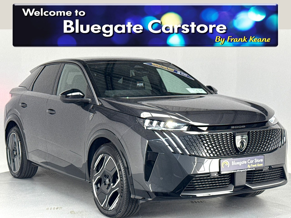 2024 Peugeot 3008 GT LINE EV**MULTIFUNCTIONAL STEERING WHEEL**DIGITAL DASH**TOUCH SCREEN DISPLAY**REVERSE CAMERA**PARKING SENSORS**APPLE CARPLAY**NAVIGATION**KEYLESS START**20"ALLOYS*AMBIENT LIGHTING*ELECTRIC TAILGATE* €35,295