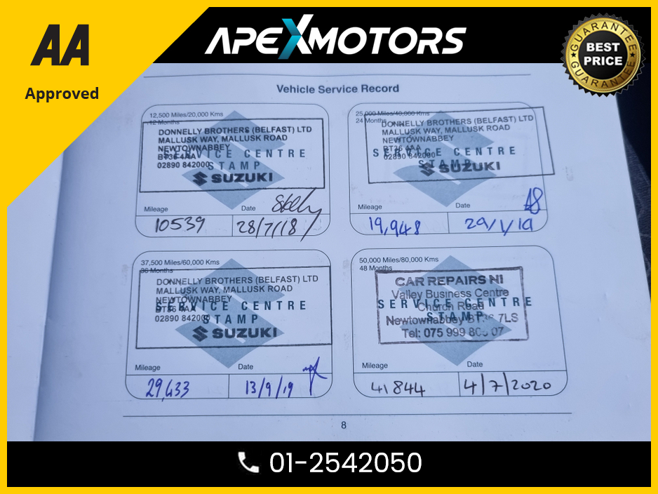 2017 Suzuki Swift FINANCE ARRANGED * TOP-SPEC SZ T 111PS * NEW MODEL * PETROL 5DR * NEW NCT DEC-27 * 2-KEYS * 9-STAMPS SERVICE HISTORY * IMMACULATE * AA APPROVED * 101 SAFETY CHECKLIST* COLOUR REVERSE CAMERA 01-2542050 €8,749