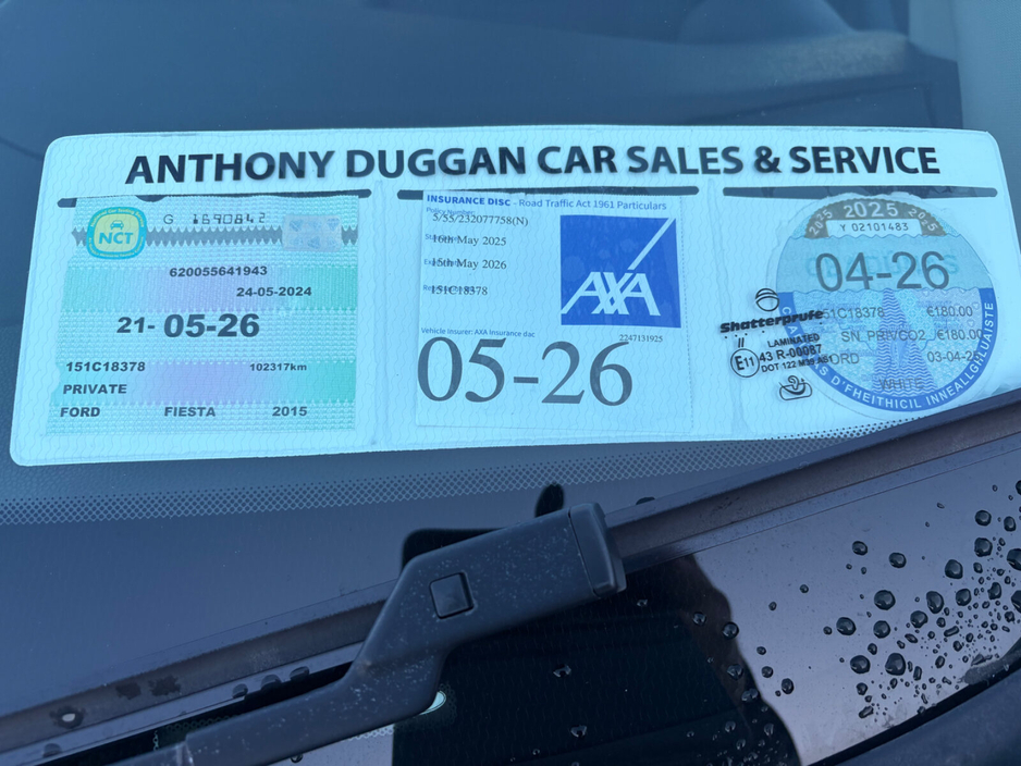 2015 Ford Fiesta 1.0 65PS €9,995