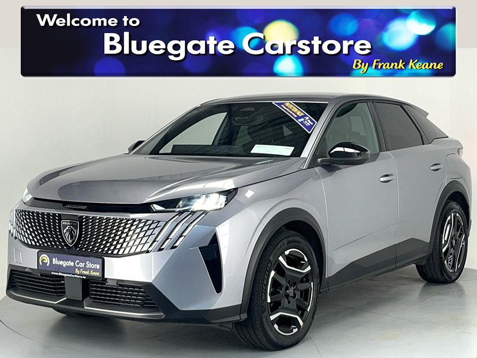 2025 Peugeot 3008 ALLURE EV**DIGITAL DASH**TOUCH SCREEN MEDIA DISPLAY**APPLE CARPLAY**REVERSE CAMERA**PARKING SENSORS**KEYLESS START**DRIVE MODES**SATNAV**ISOFIX**FINANCE AVAILABLE** €35,795