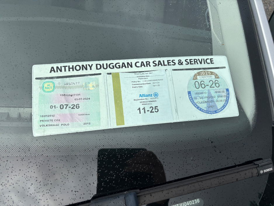 2018 Volkswagen Polo 1.0 TSI 65HP Trendline €13,995