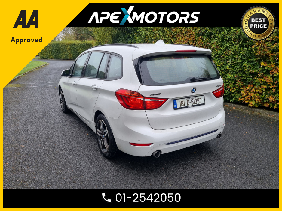 2018 BMW 2 Series Gran Tourer FINANCE ARRANGED * X-DRIVE SPORT  * AUTO GRAN TOURER * AWD (4X4) * 7-SEATER AUTO * NEW NCT OCT-27 * IMMACULATE * 9-STAMPS SERVICE HISTORY * AA APPROVED * 101 SAFETY CHECKLIST * AUTOMATIC *HEATED SEATS €20,949
