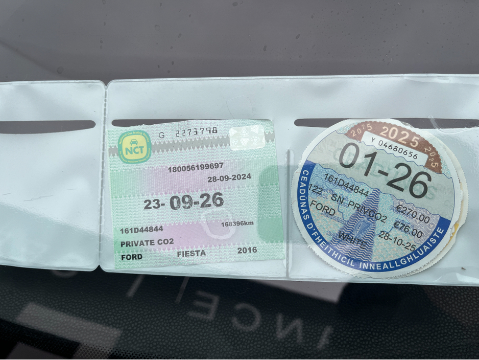 2016 Ford Fiesta ZETEC 1.25, NCT 09/2026, TAX 01/2026, LOW TAX, LOW INSURANCE €8,995