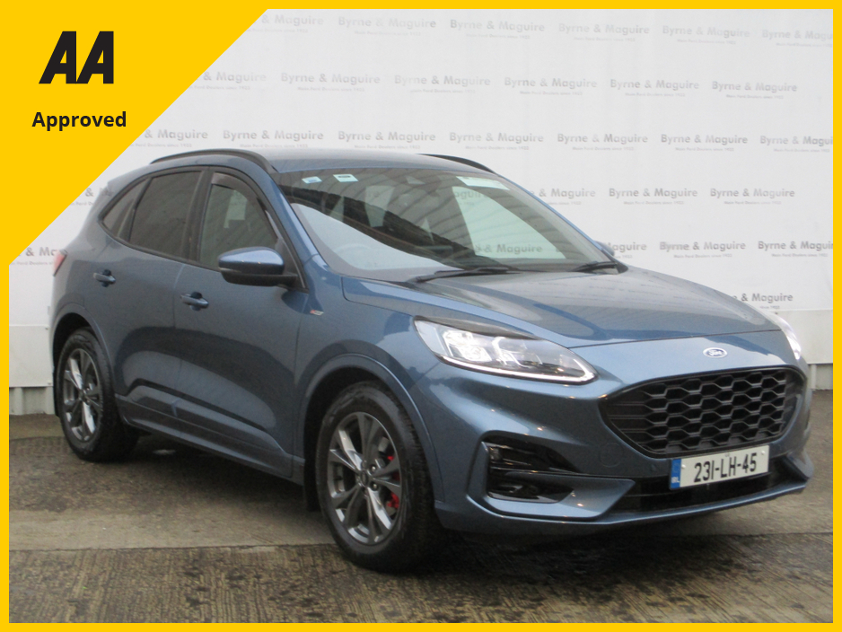 2023 Ford Kuga ST-LINE X 5DR 1.5 TD 120 S6. S6.2 M6, TOP OF THE RANGE WITH WINTER PACK, ONE CAREFUL OWNER AND FULL FORD SERVICE HISTORY !!12 MONTHS WARRANTY AND 12 MONTHS AA COVER. €37,950