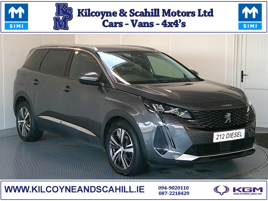 2021 Peugeot 5008 ALLURE BLUEHDI 7 Seater *Leather Interior + Heated Seats* €30,950