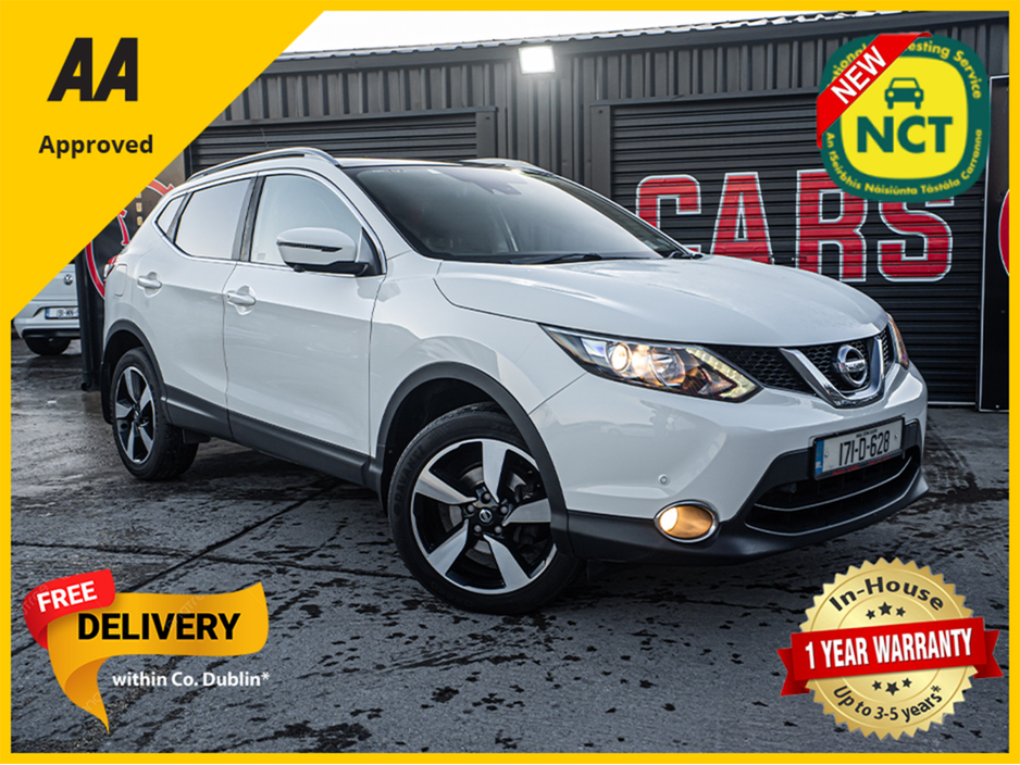 2017 Nissan Qashqai 2017 Qashqai 1.2/1 owner/High spec/1yr warranty €15,888