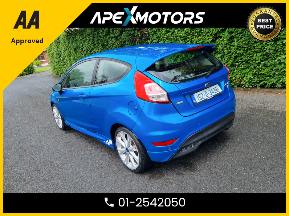 2015 Ford Fiesta FINANCE ARRANGED * 1.0 ZETEC S S/S 140PS 3 * IMMACULATE * TOP-SPEC  * LOW LOW MILES * NEW NCT AUG-26 * LOW TAX * ONE VERY CAREFUL OWNER * CARTELL HISTORY CHECKED * FULLY SERVICED * TRADE IN WELCOME €8,249