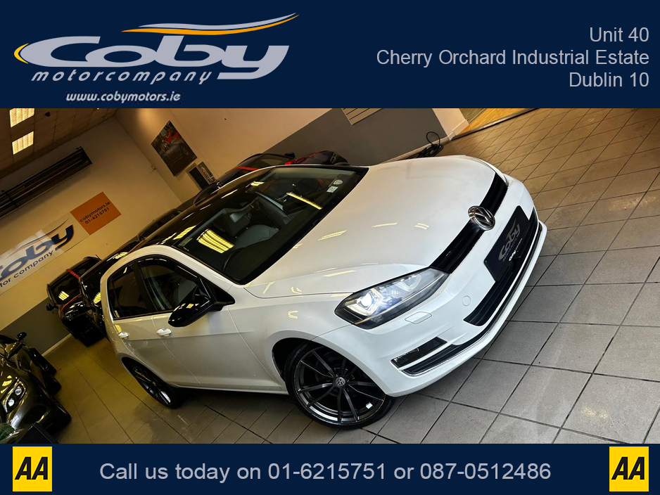 2013 Volkswagen Golf 1.4 5DR AUTO. NCT & Tax, Full Leather, Pan Roof, Cruise Control, Android Auto, MFSW, Reverse Cam, Alloy Wheels, Full Electrics, Parking Sensors, Paddle Shift, Dual Climate Control, Folding seats &more €11,950