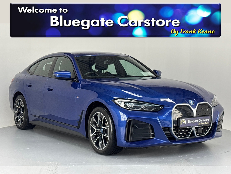 2022 BMW i4 EDRIVE40 M SPORT **LEATHER HEATED SEATS**MULTIFUNCTIONAL STEERING WHEEL**FULL DIGITAL DASH**CRUISE CONTROL**APPLE CAR PLAY**DRIVE MODES**AUTO LIGHTS**AUTO HOLD**ELECTRIC TAILGATE**ISOFIX** €35,795