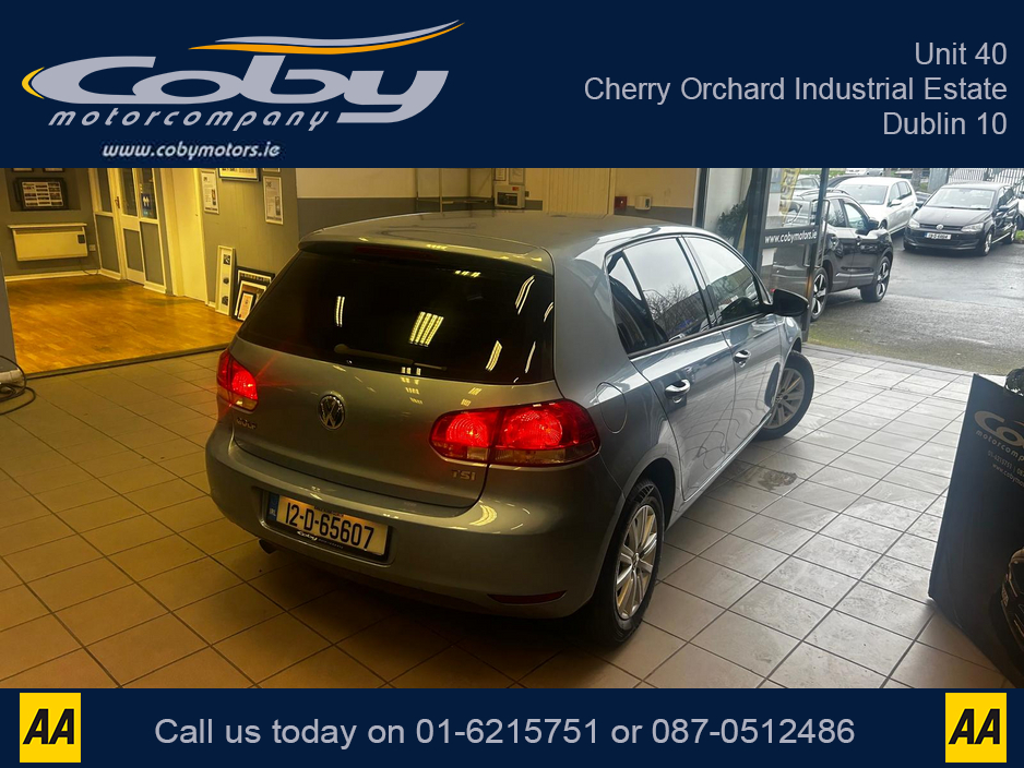 2012 Volkswagen Golf 1.2 5DR AUTO. NCT, Alloy Wheels, Air Conditioning, Irish Radio, Auto Lights/Wipers, Folding Rear Seats, Bluetooth, Full Electrics, FSH, & more. €8,450