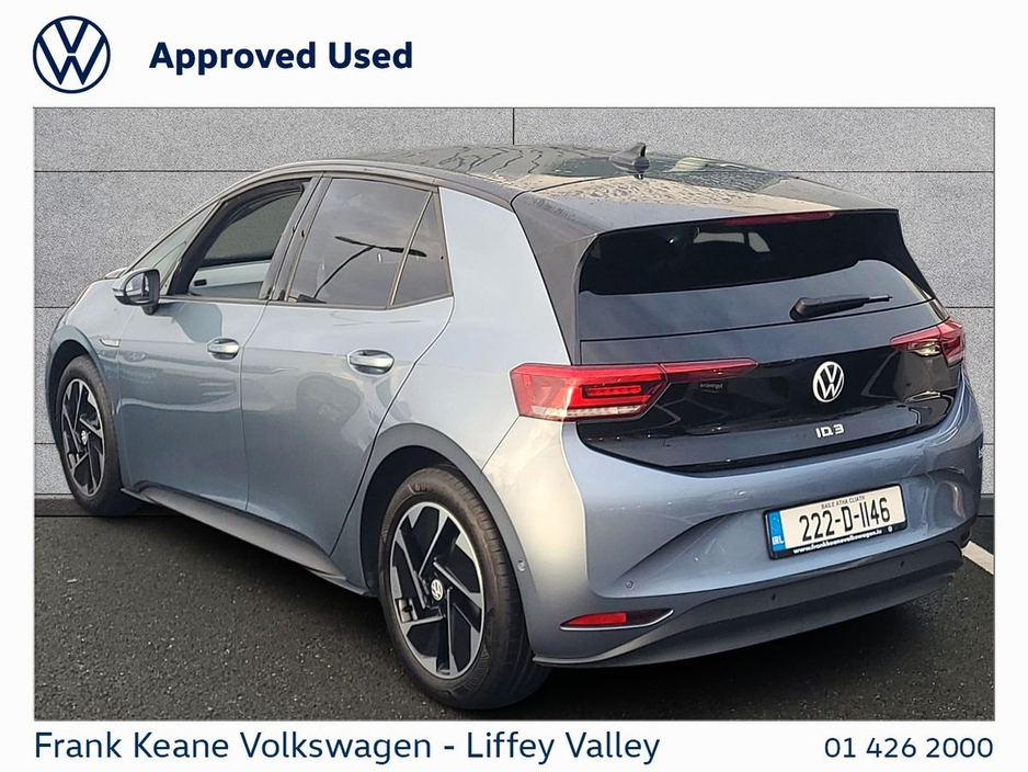 2022 Volkswagen ID.3 58KWH LIFE DX 204HP *PRIVACY GLASS* *18" ALLOYS* *HEATED SEATS* *CARPLAY / ANDROID AUTO* *BATTERY CERTIFIED* *PCP FINANCE AVAILABLE* €21,995