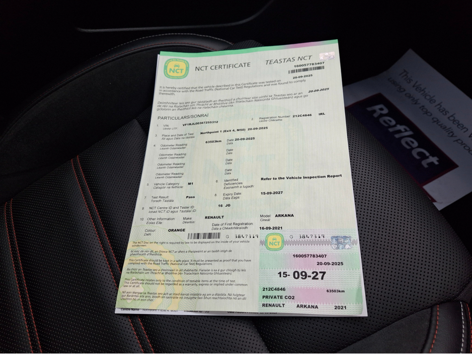 2021 Renault Arkana / MEGANE R.S. LINE TCE 140 AUTO EDC 5DR €19,950