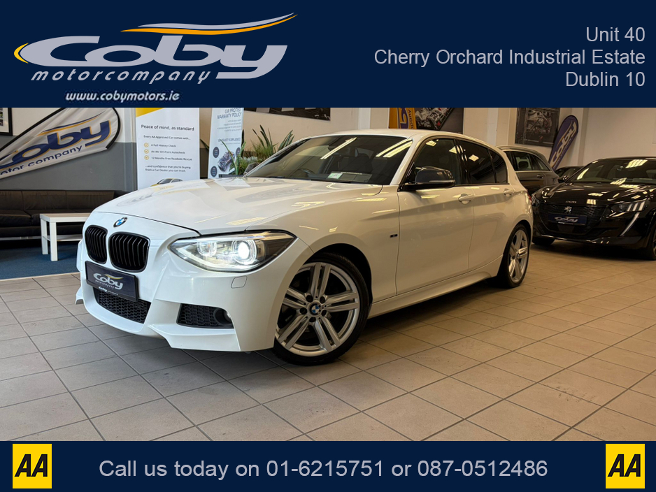 2012 BMW 1 Series 1.6 5DR AUTO M-Sport . NCT Cruise Control, Dual Climate Control, Alloy Wheels, Revers Camera, Bluetooth, Folding Rear Seats, CD Player & more. €9,950